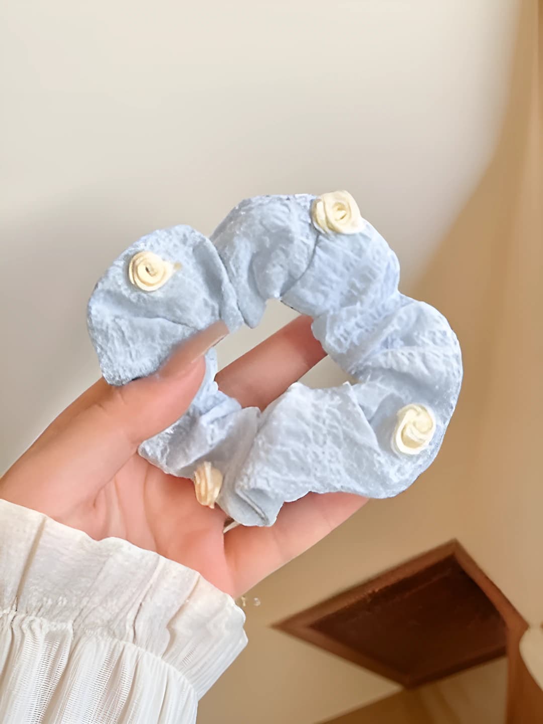 Blue, rose, 8 cm