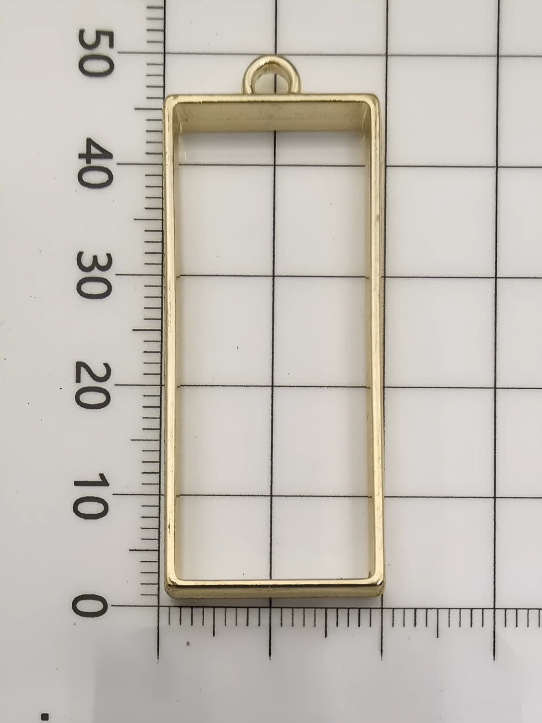 KC золото большой прямоугольник 20x45mm