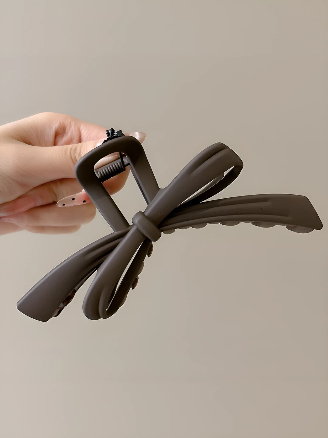 1# Bow dark coffee 13 cm