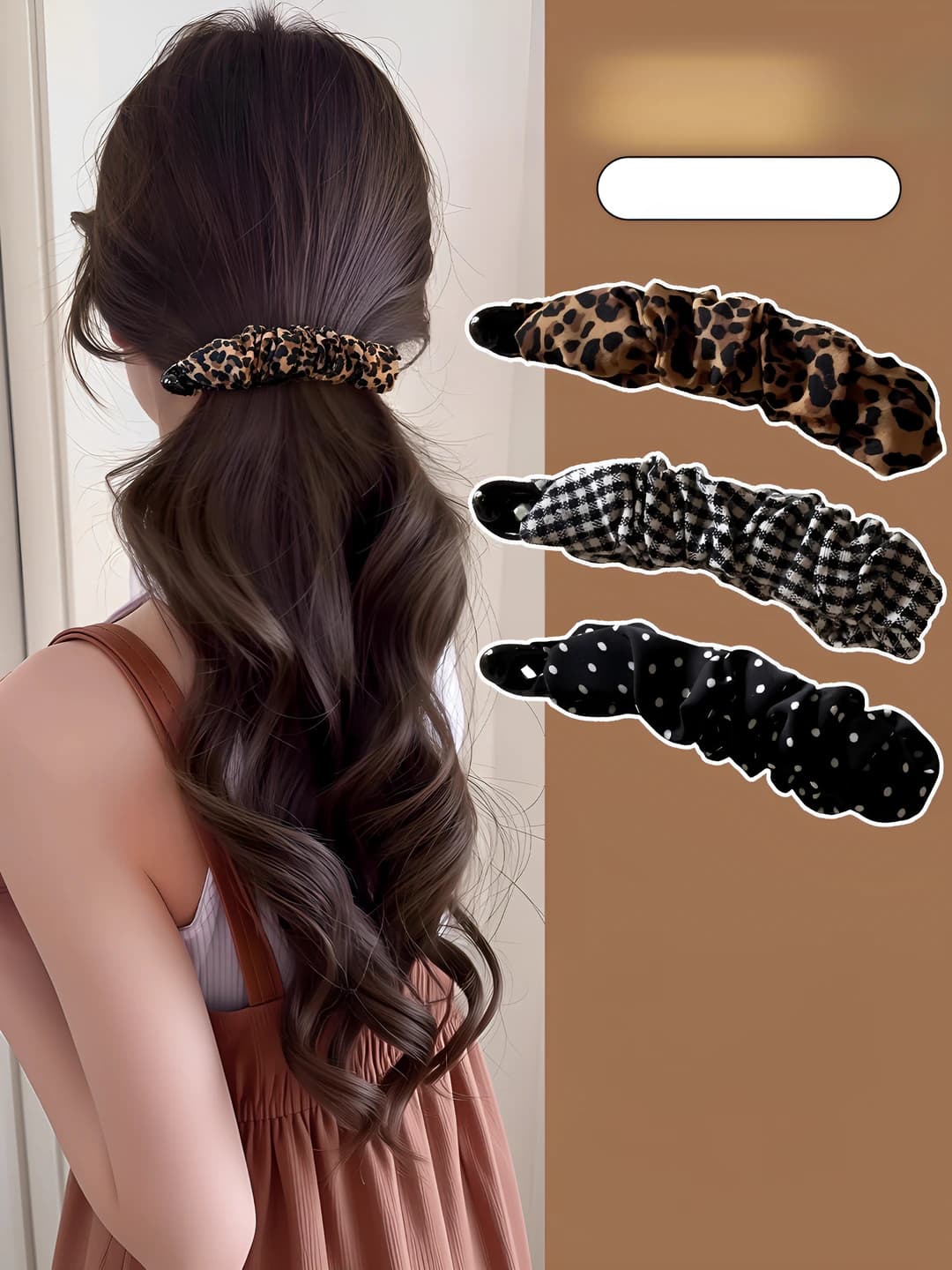 Women's leopard print banana clip, hair clips and combs, 2026