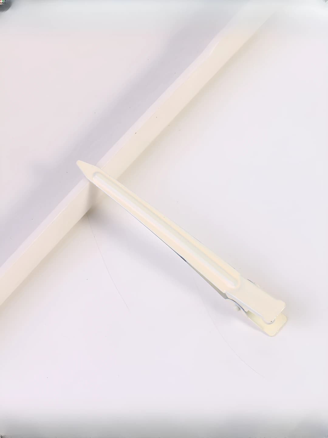 Off-white pointed clip