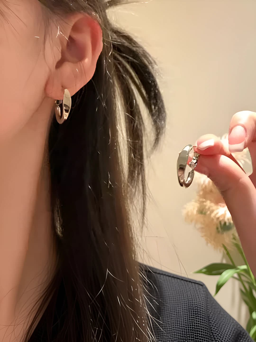 8# Simple hoop earrings