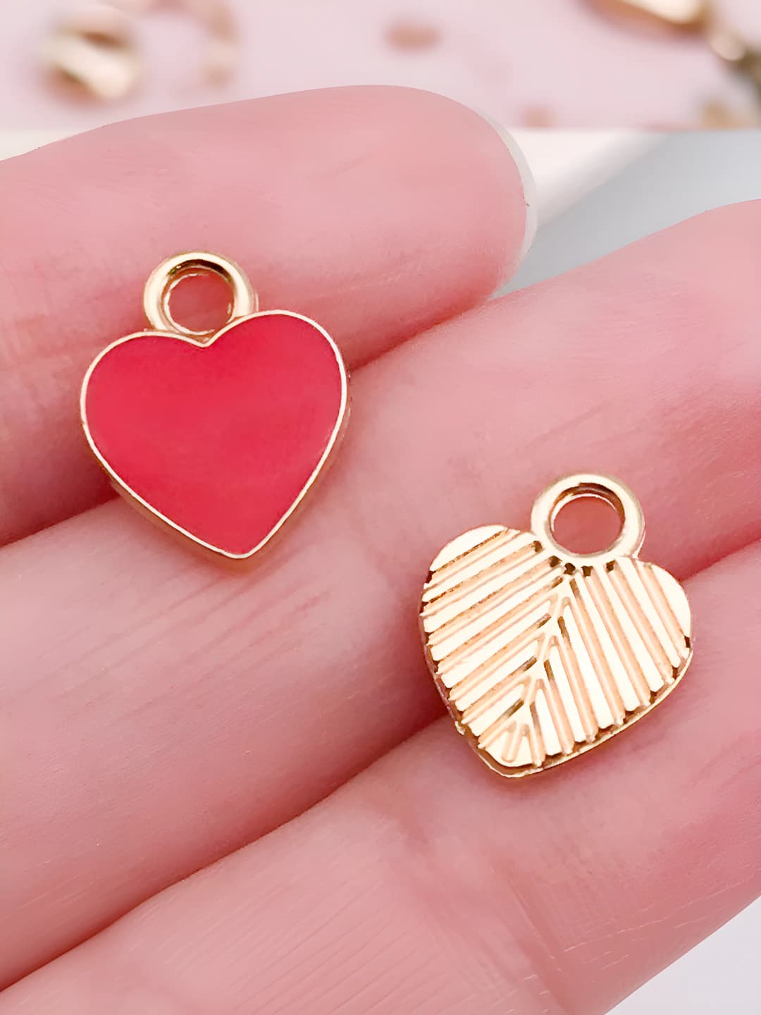 1 pc Dark red heart, 10x12mm, 0.5g