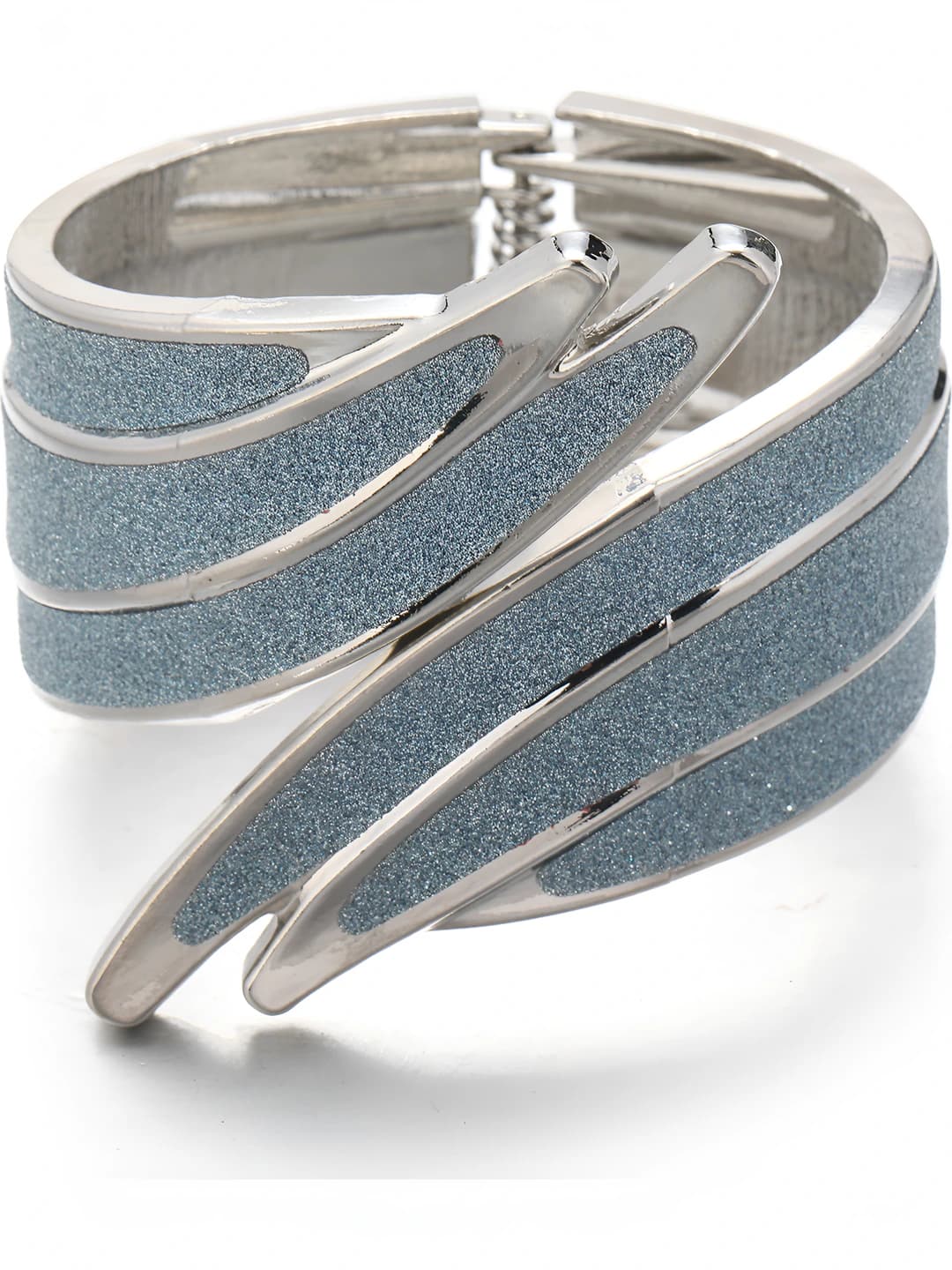 Silver base, blue