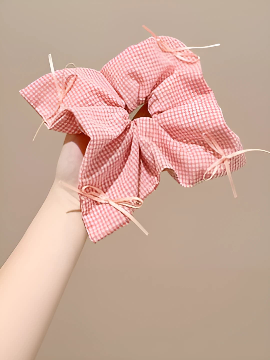 3# Pink-white plaid