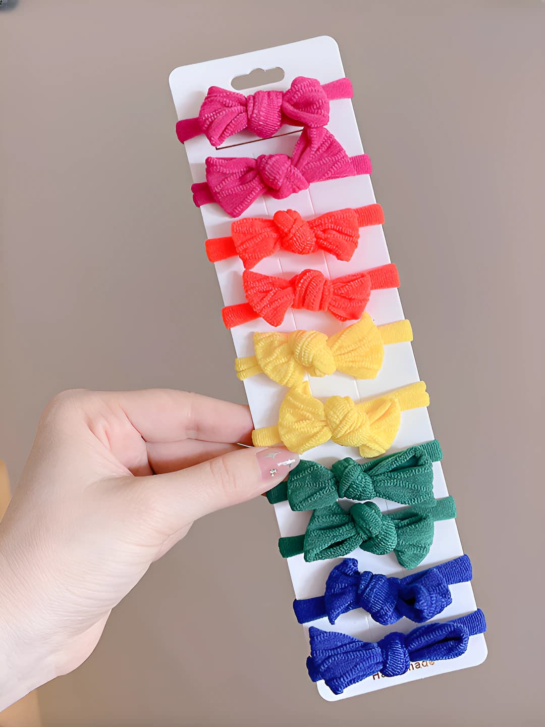 2# Bright colour bow 10 pcs (approx. 4 cm)