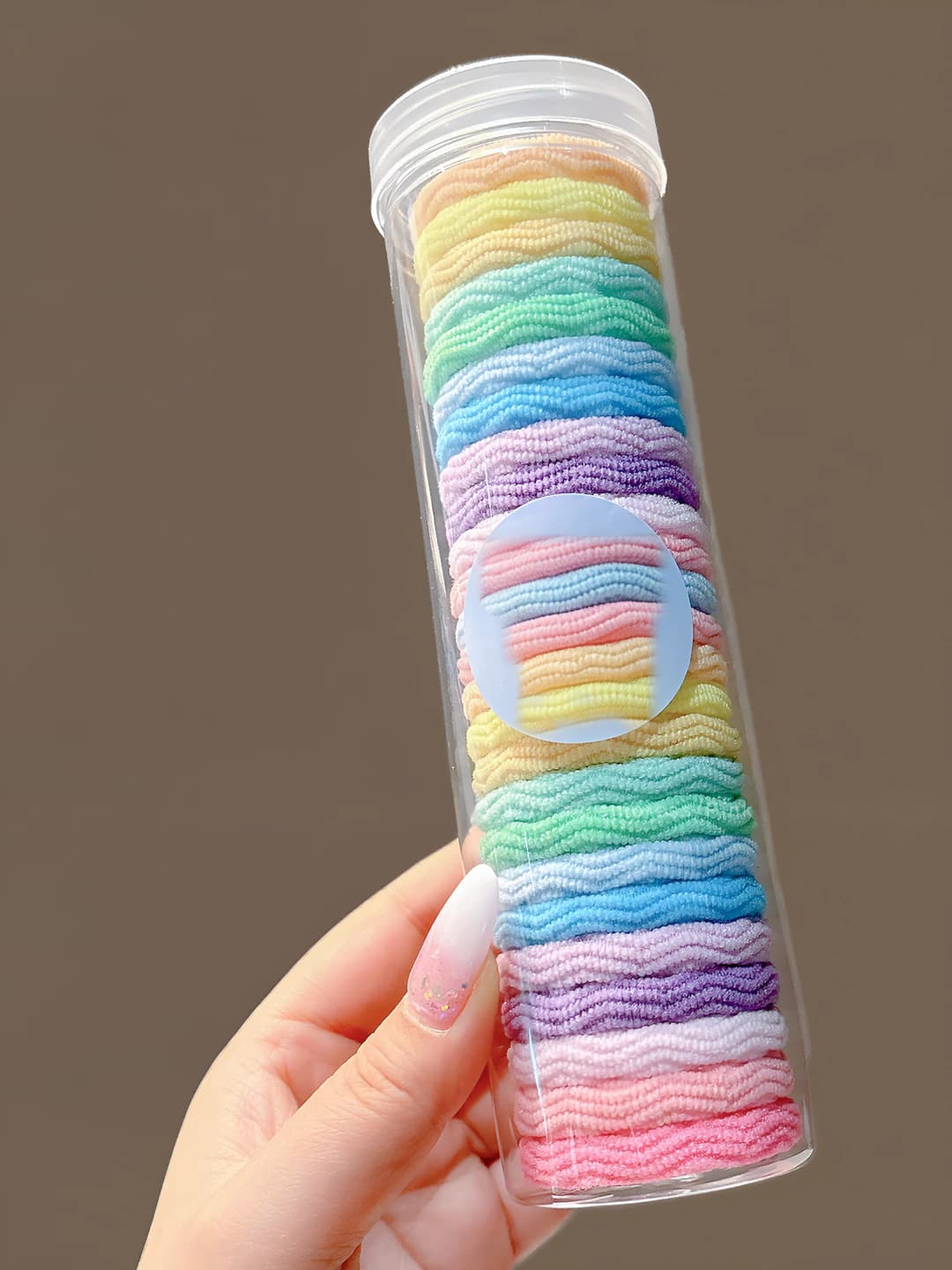 Multicolour wavy [1 pc] 25 pcs - diameter 4 cm