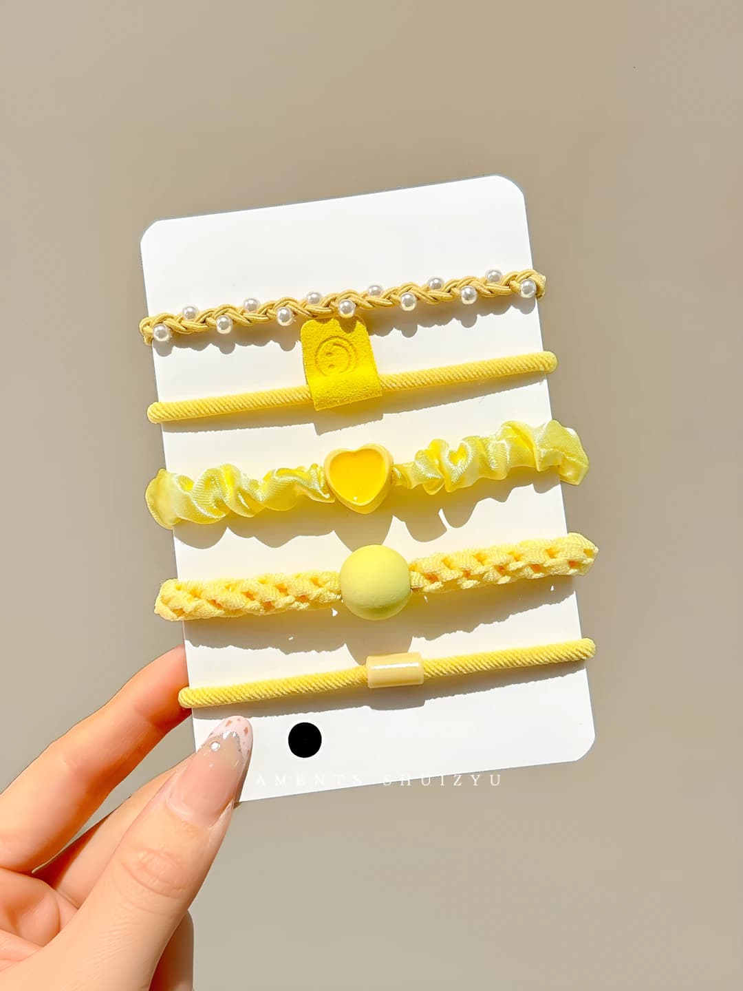 1# Yellow 5 pcs set 5.5 cm
