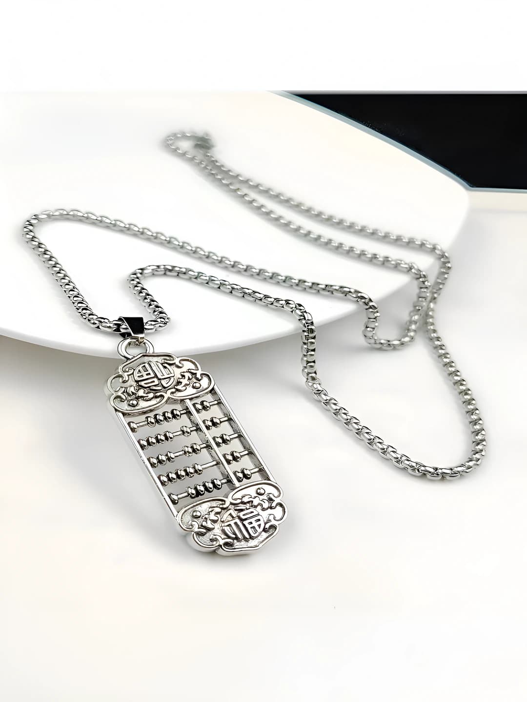 Abacus + 60 cm steel chain
