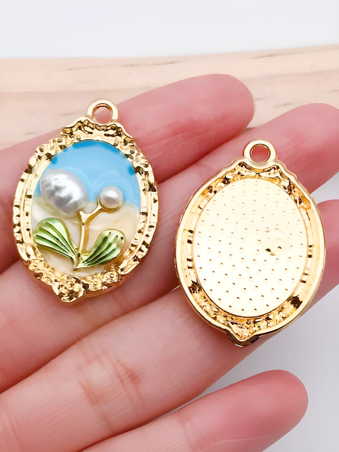 Синяя двухцветная плашка 31x21mm-3.1g