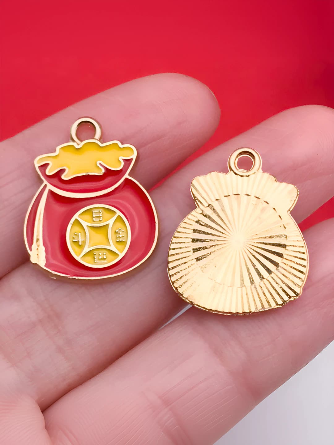 1 pc money bag, 20x16mm, 1.8g