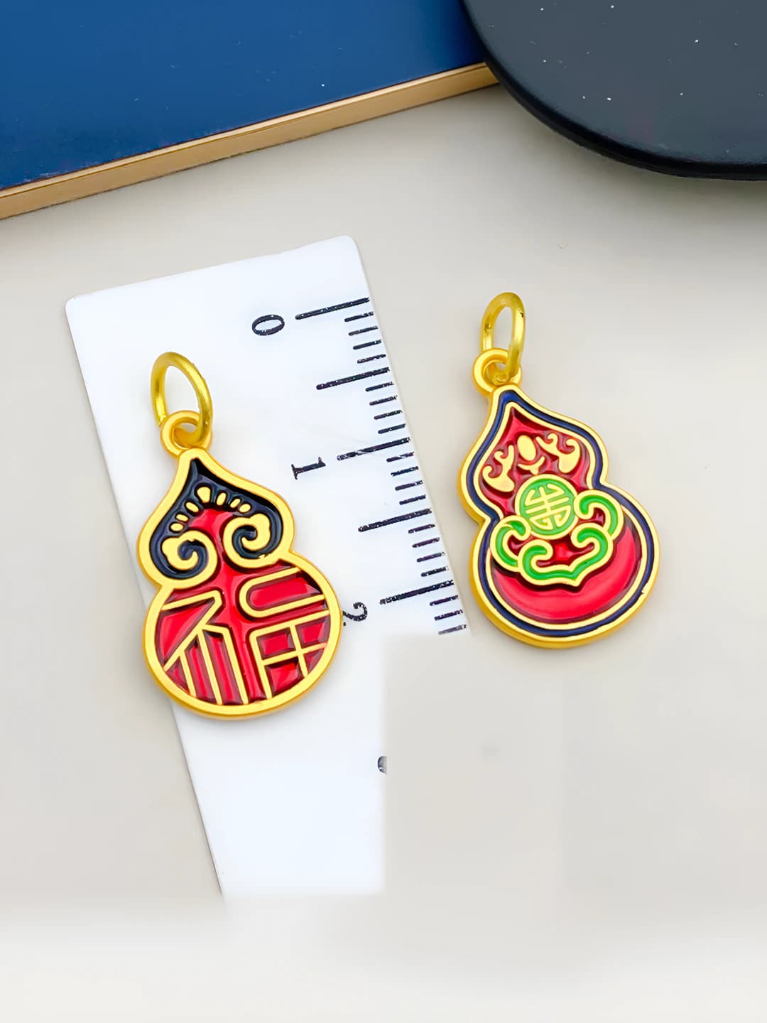 1 шт. Двусторонний тыква символ удачи подвеска 25x13mm-1.8g