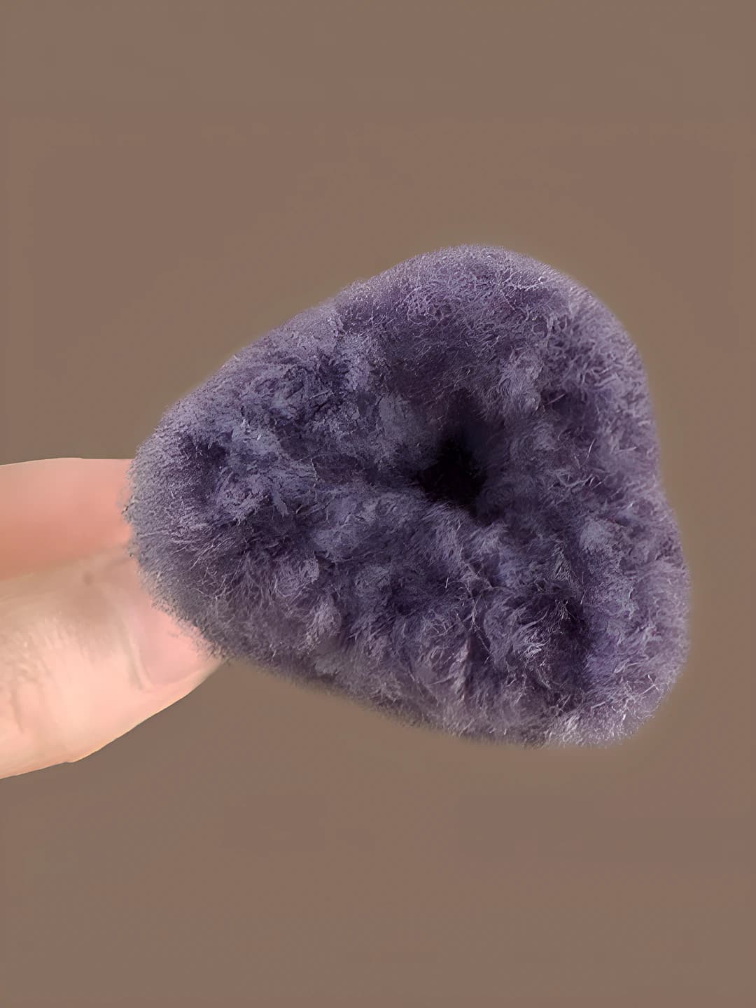 Purple cat ears plush mini clip