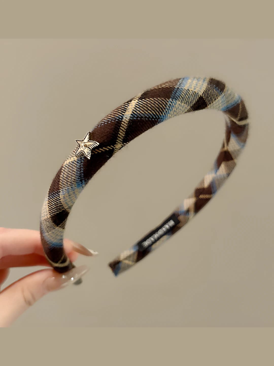 2# Blue plaid, 1.7 cm