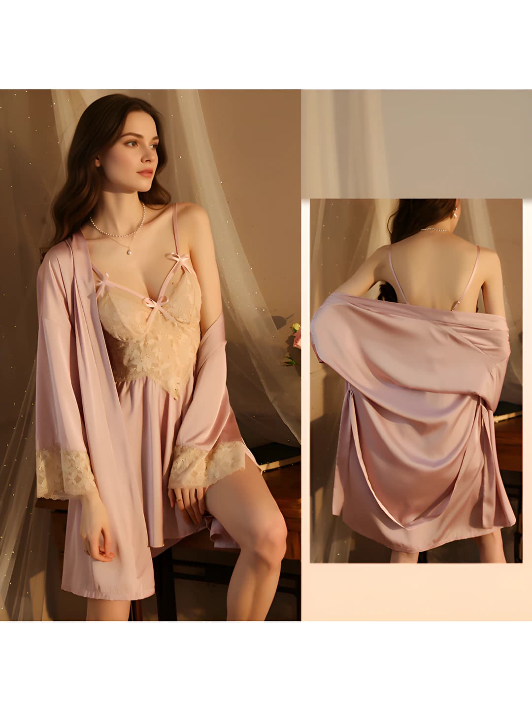 Pink robe