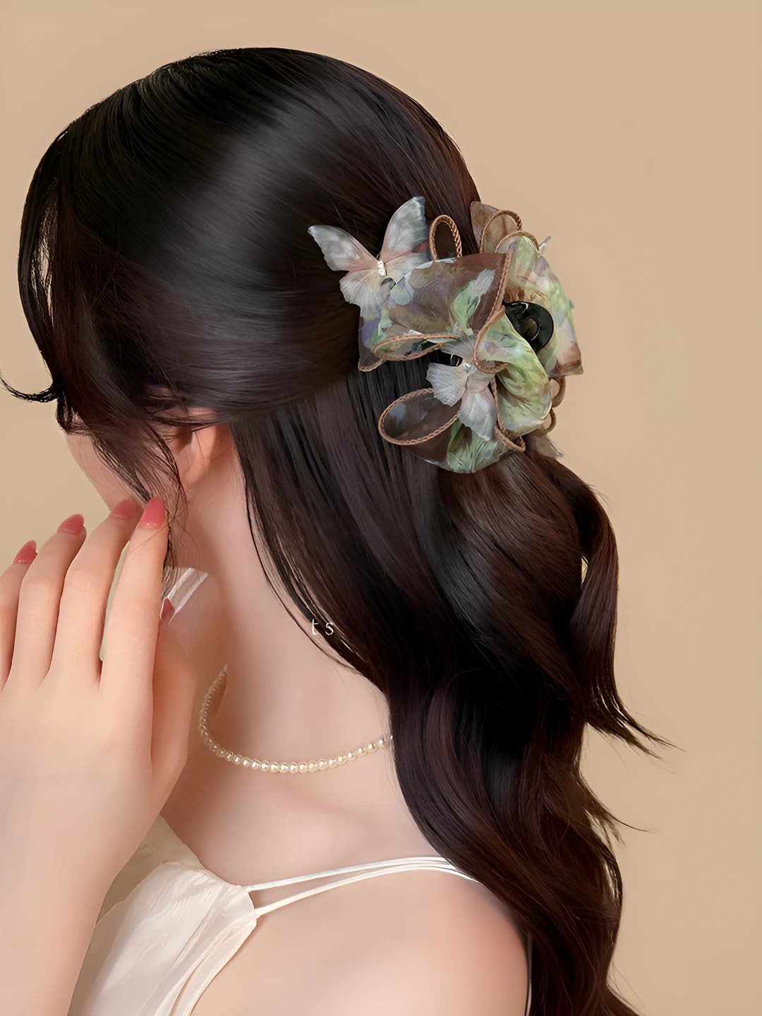 Black bow, 10 cm