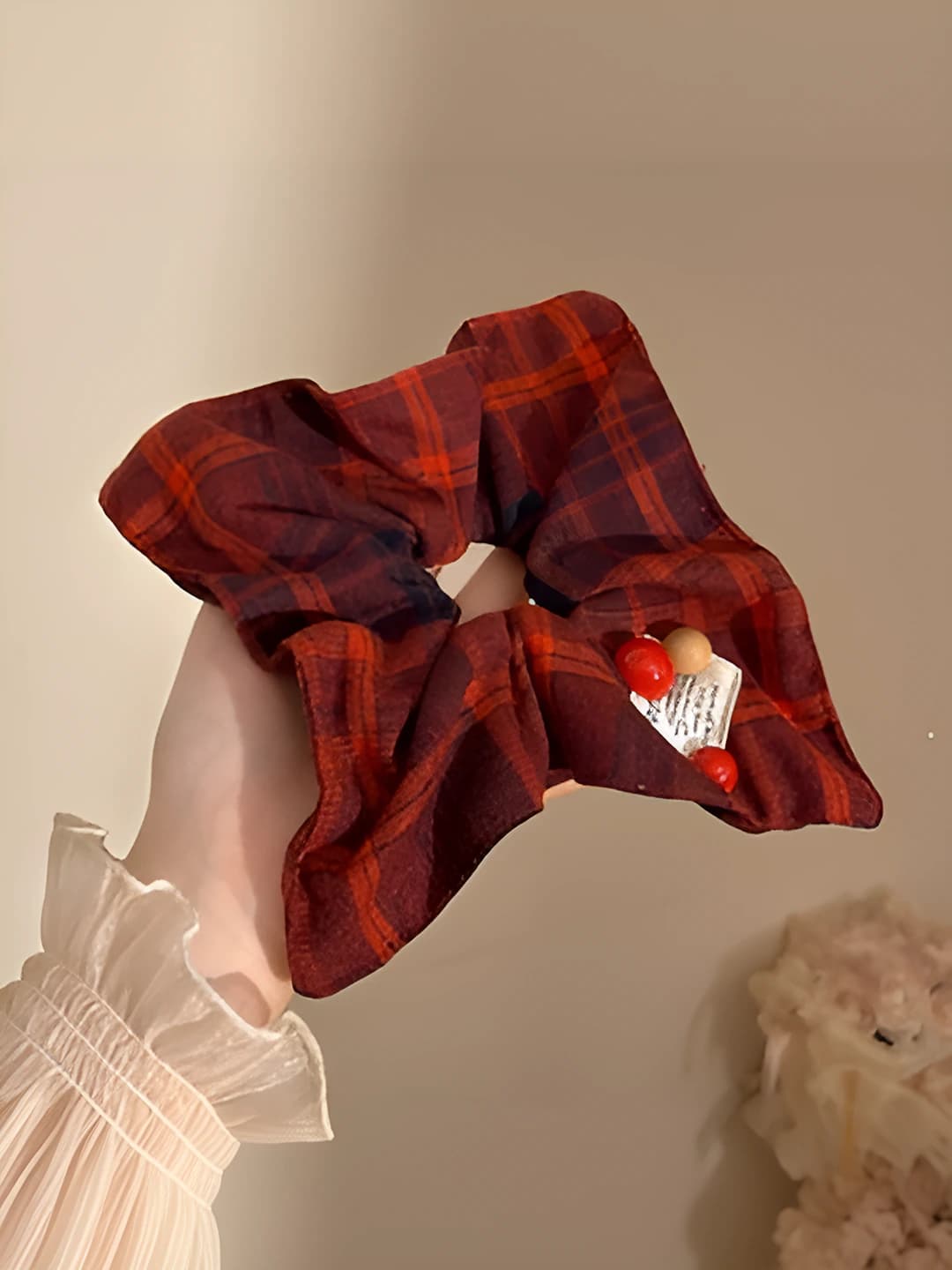 3# Red plaid