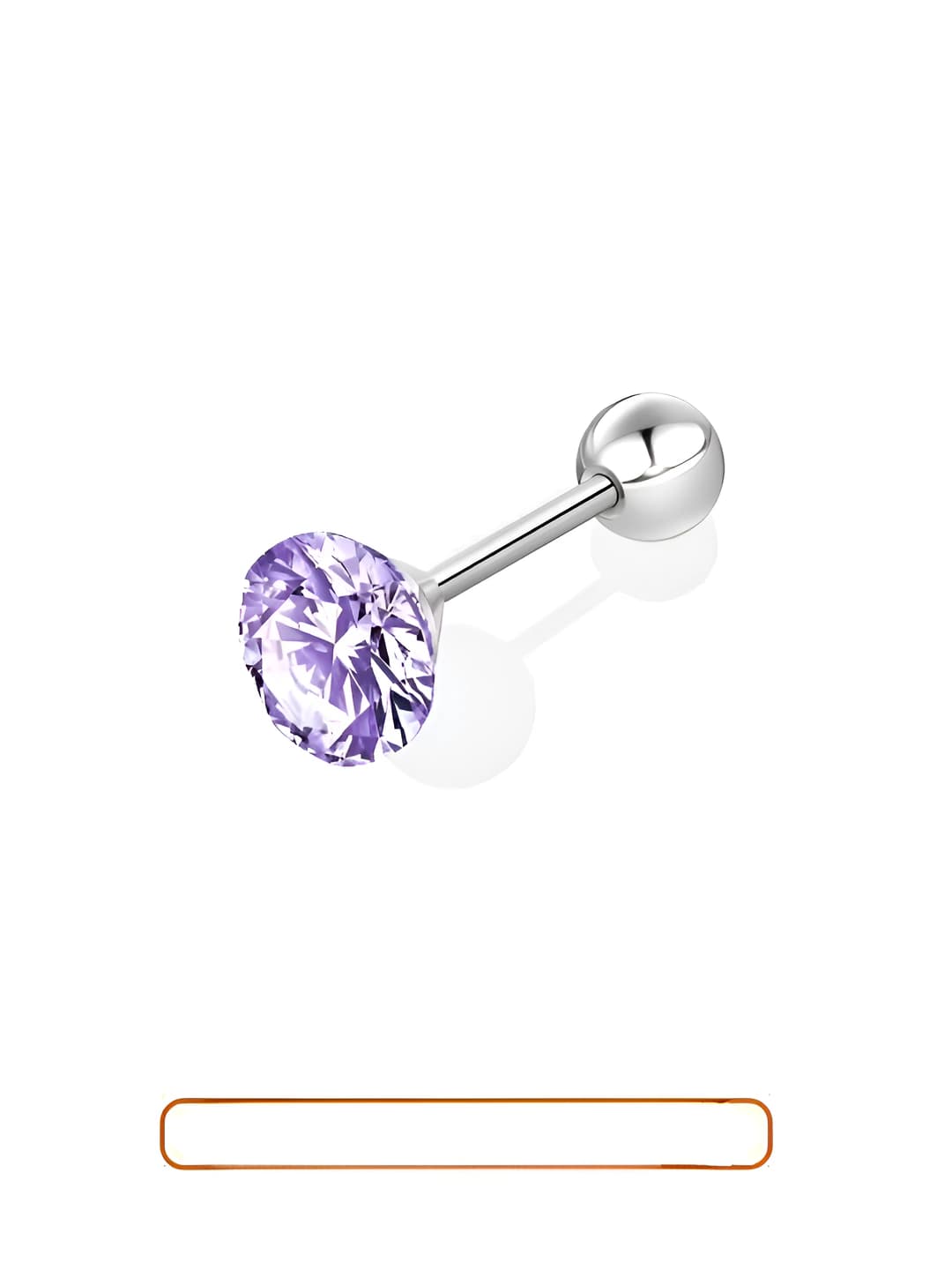 Purple earring 1 pc