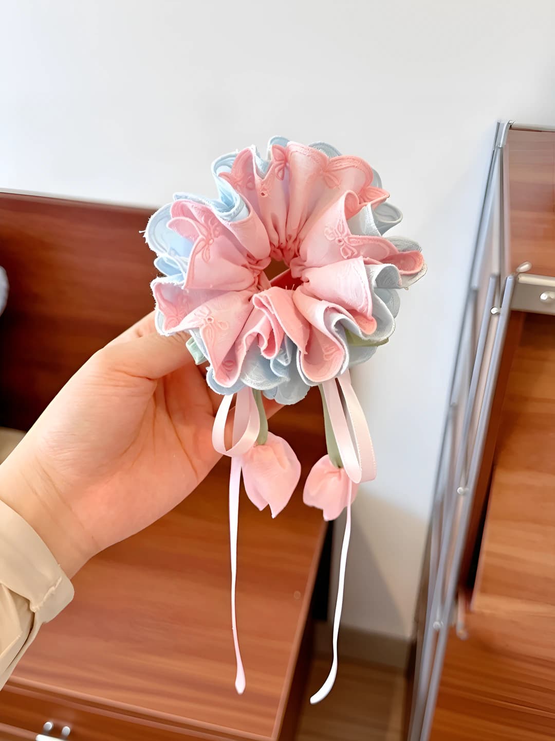 Сине-розовый - раскрытый 25cm*10cm