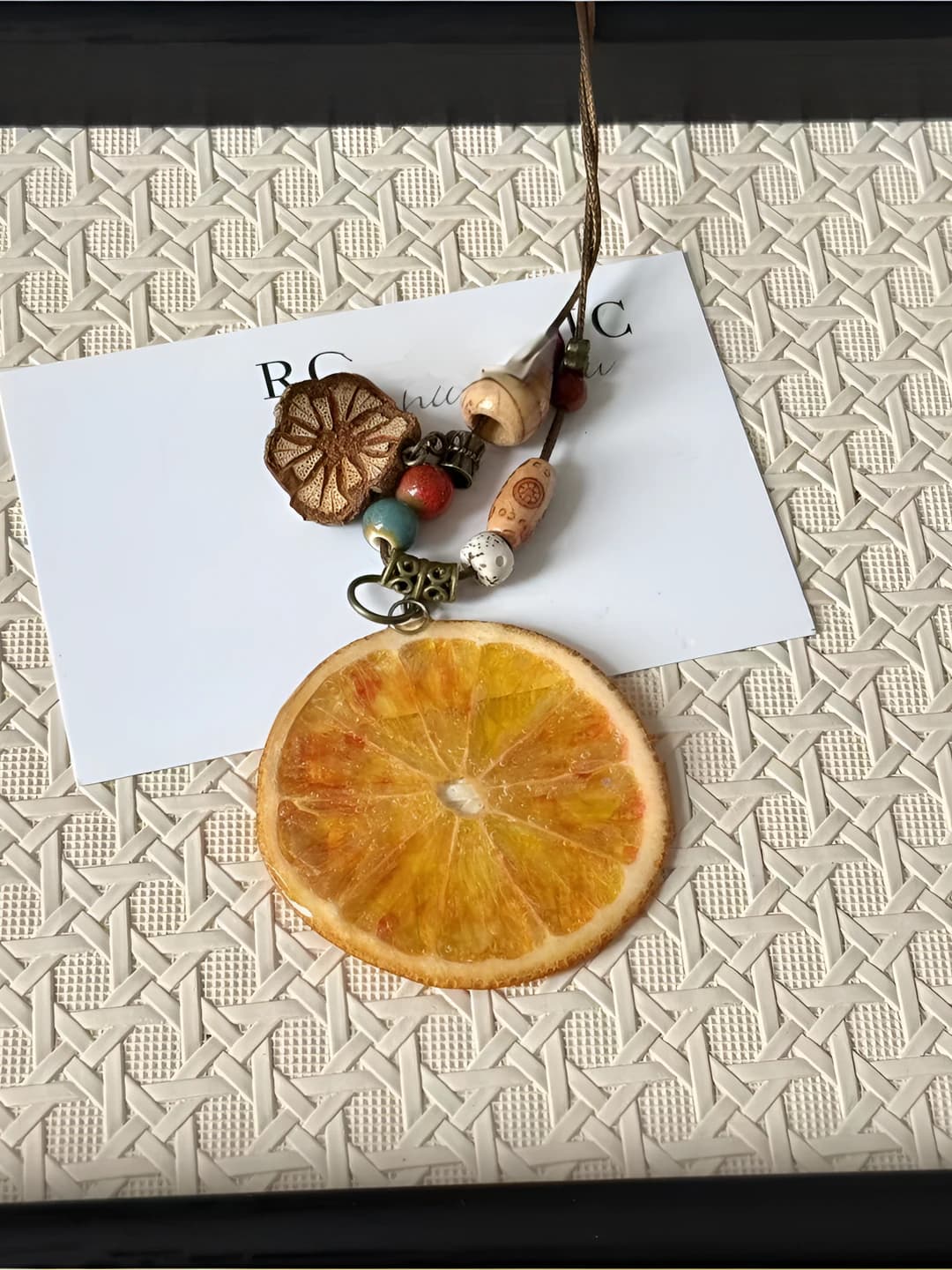 Blood orange necklace