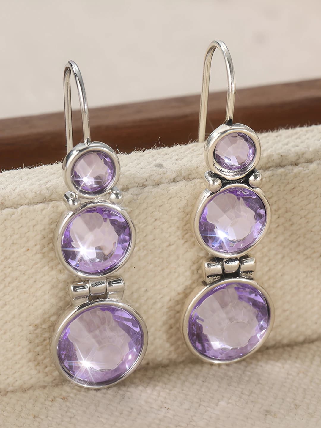 Women's retro bohemian copper earrings