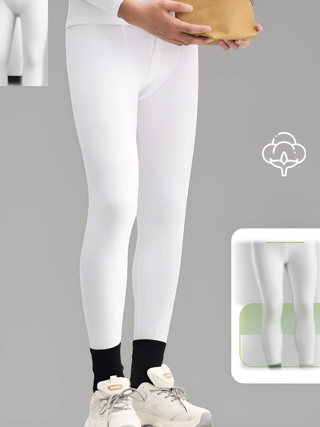 Men's glazed white