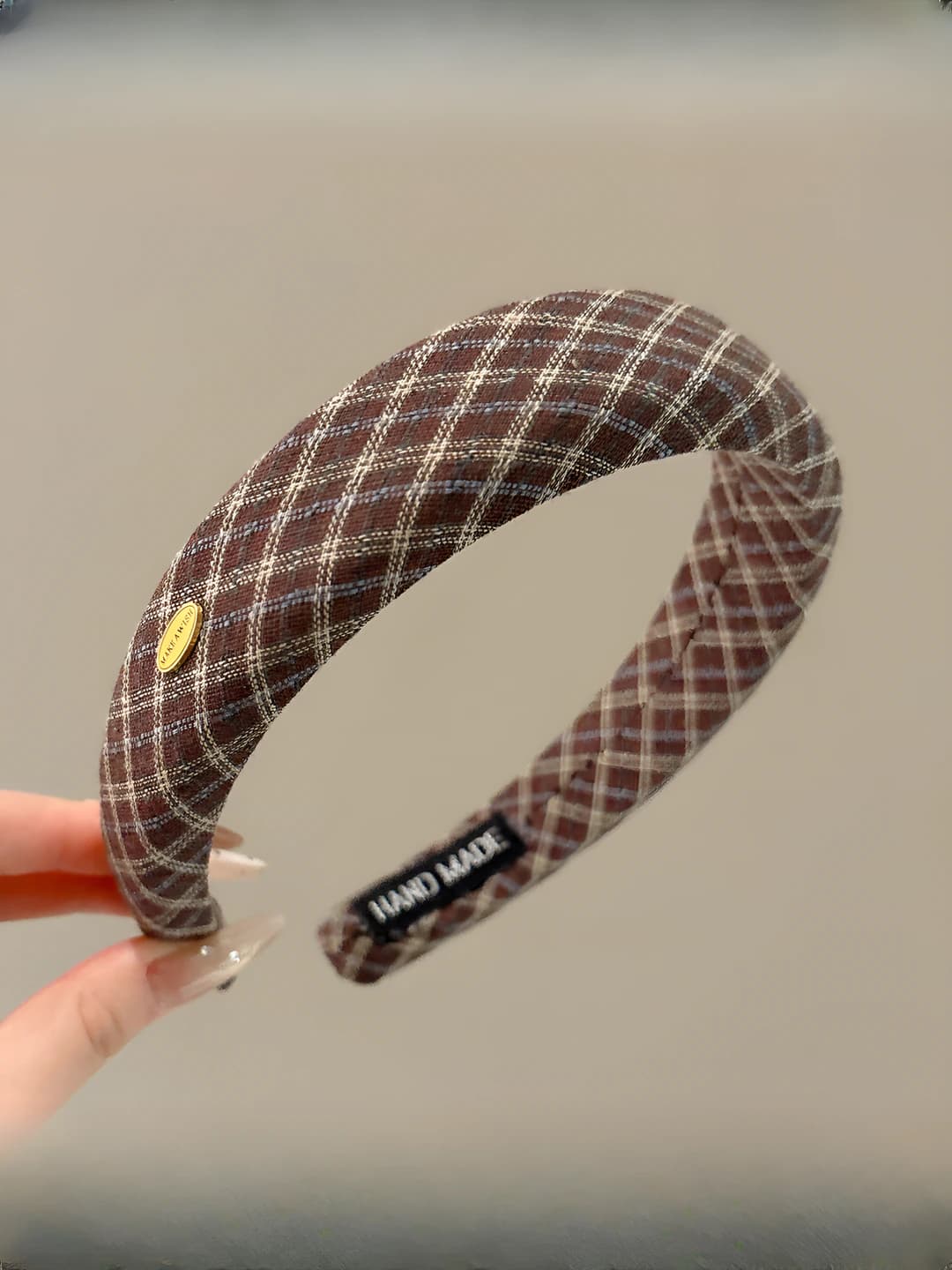 4# Blue plaid - width ~3 cm