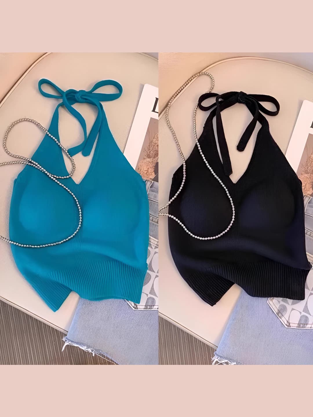 Light blue+Black (2 pcs)