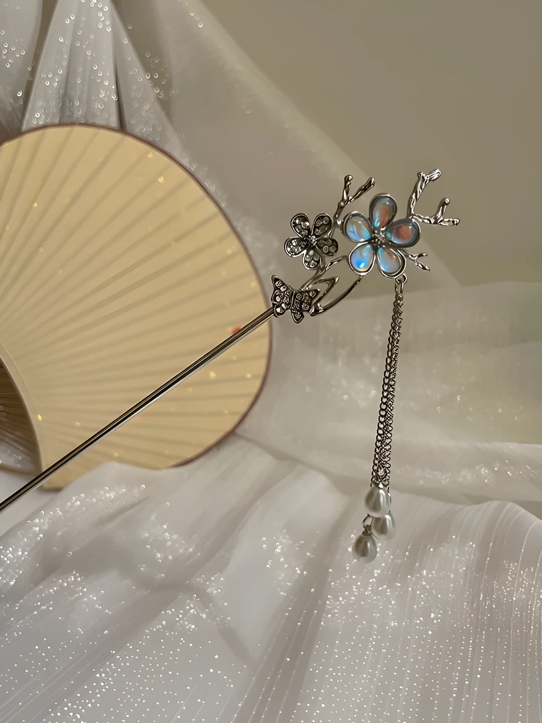 Rhinestone butterfly flower (bagged)