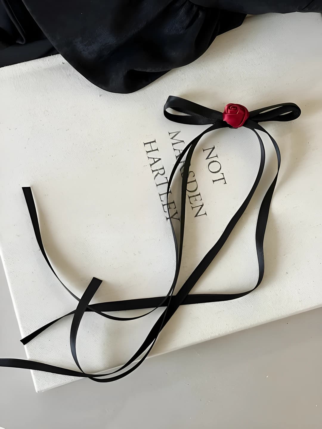 Rose ribbon clip [1 pc]