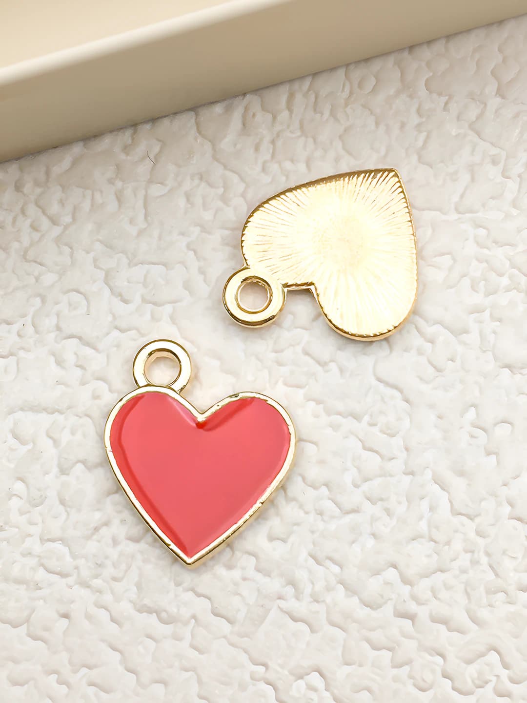1 pc red heart shape 11x12.5mm-0.5g-11927