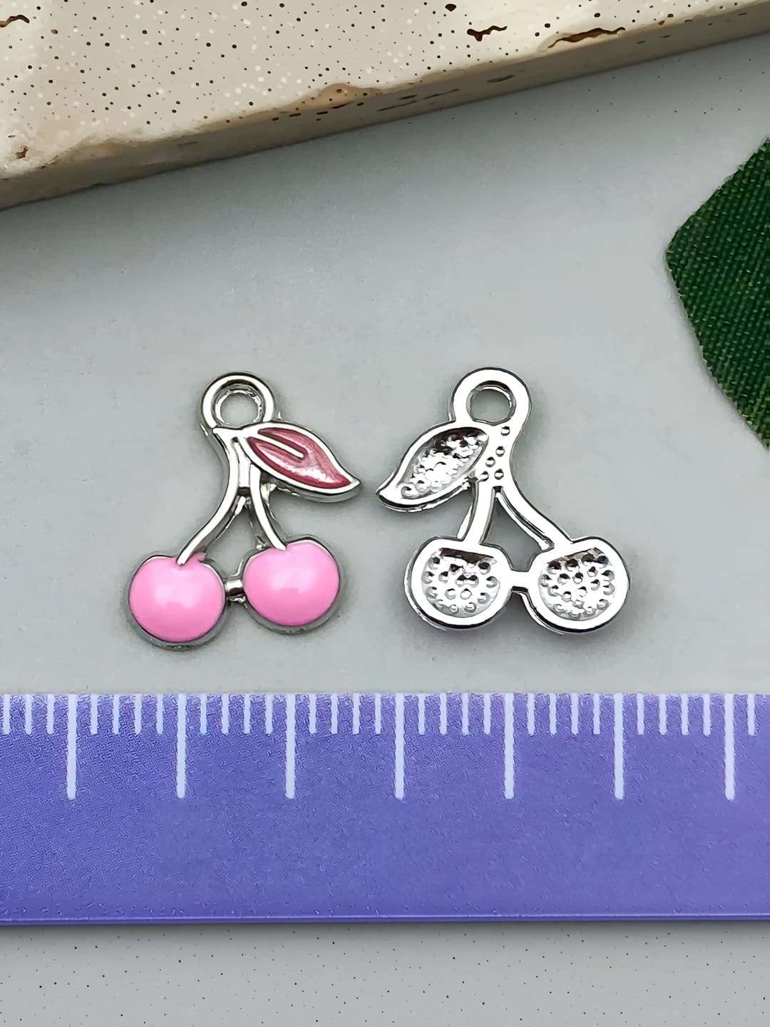 1 шт розовая вишня 12x13mm-0.5g