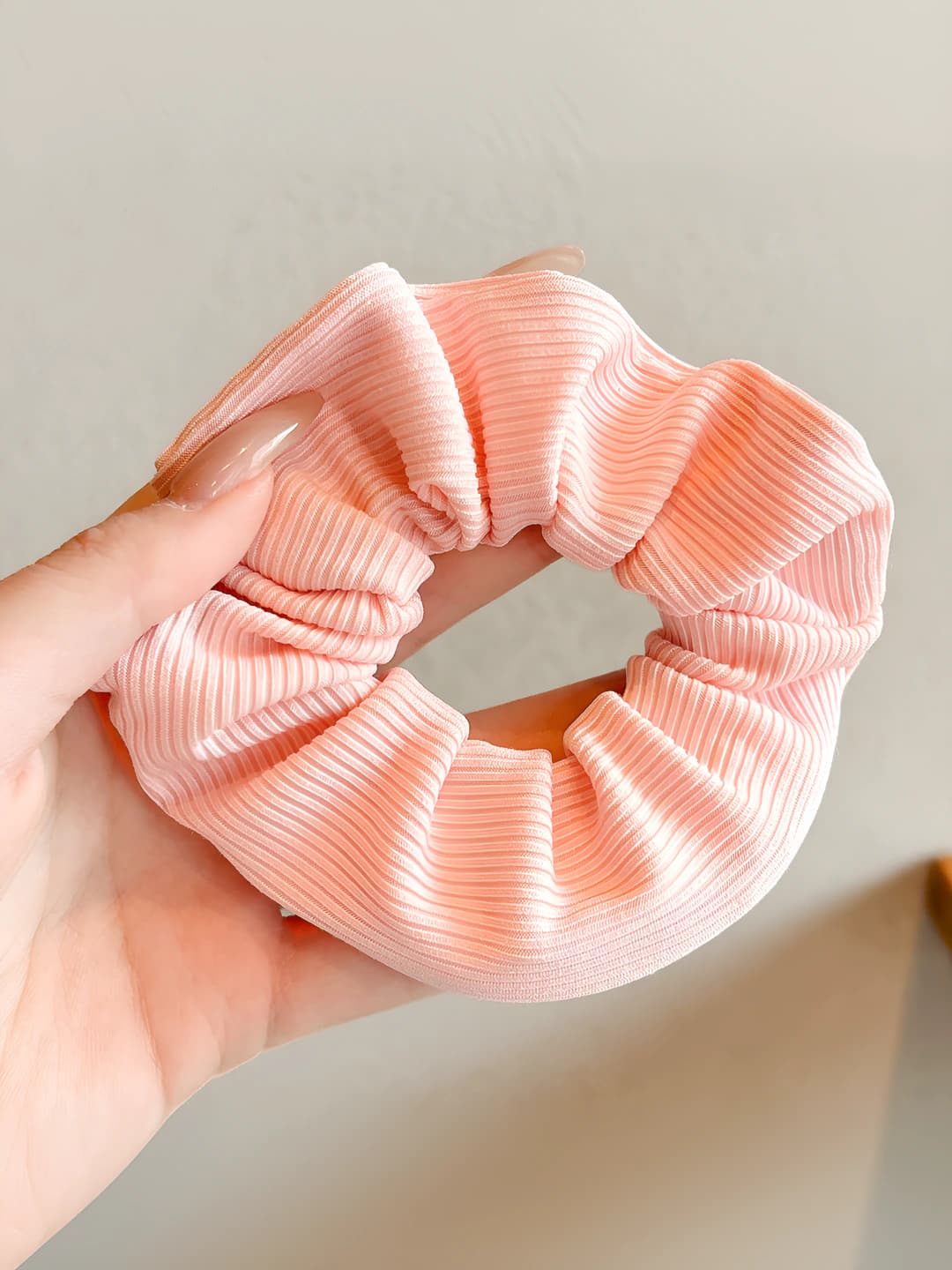 3# Zip scrunchie pink, 11 cm