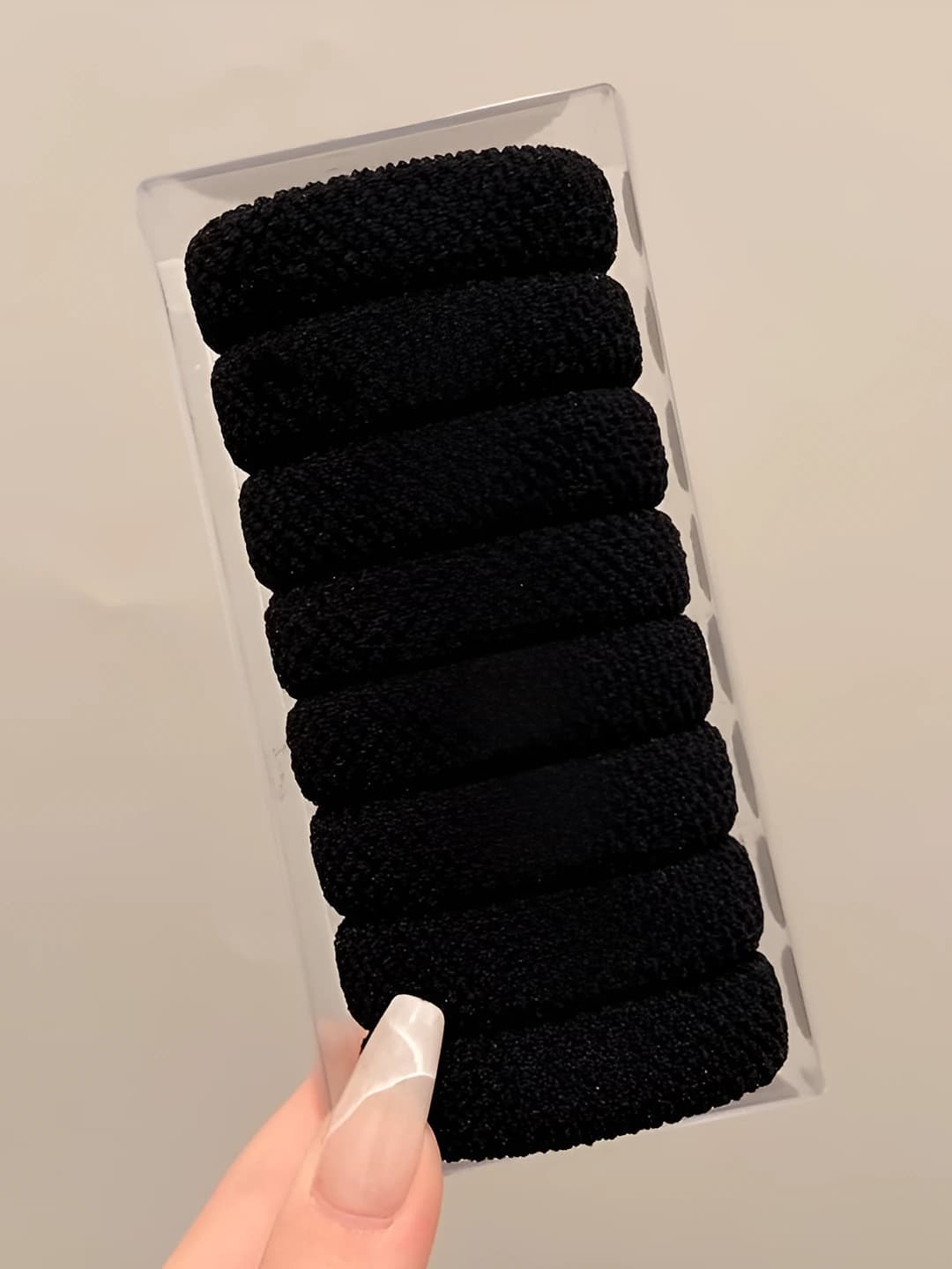 Чёрный, 8 шт, 4 см