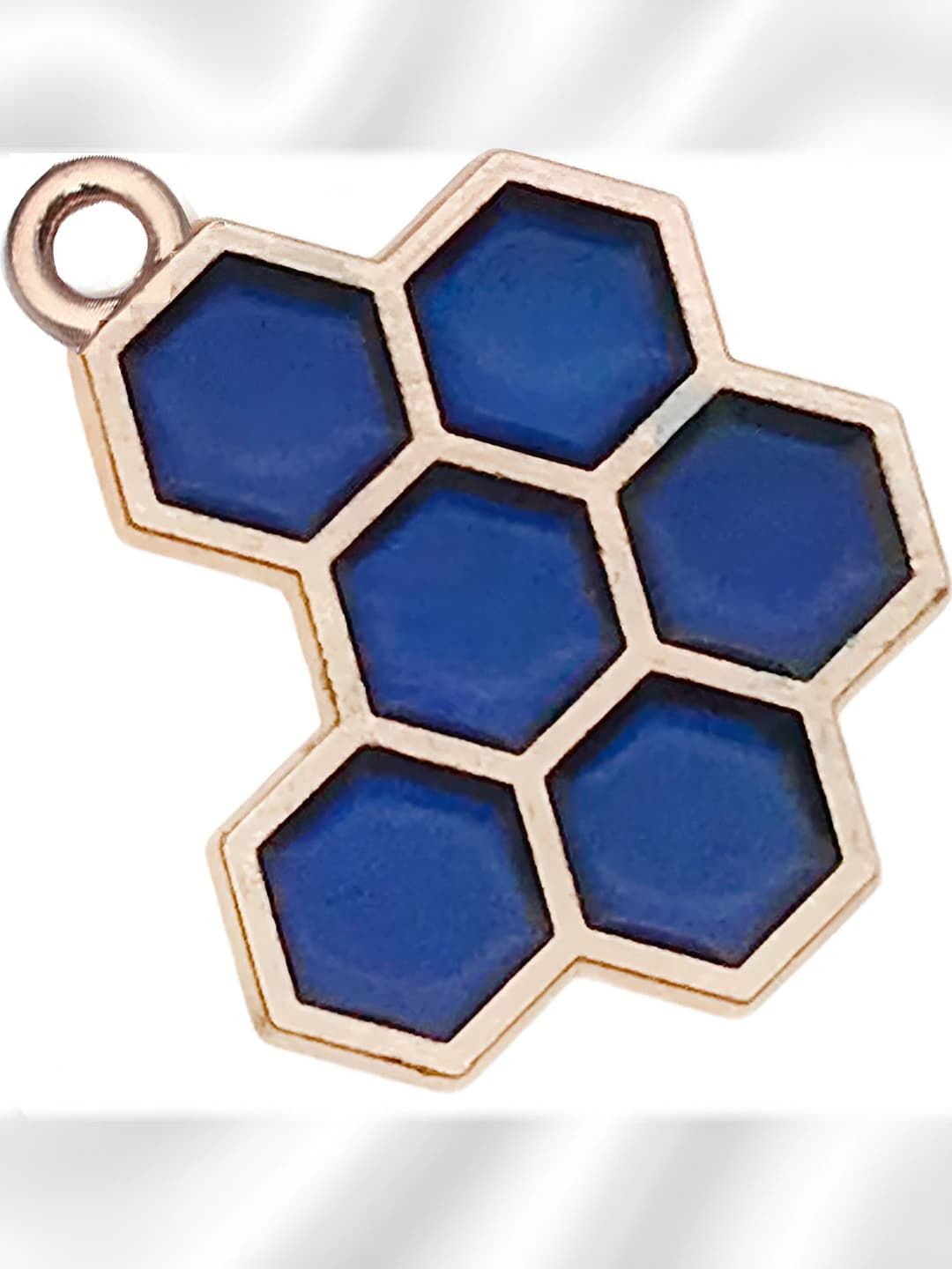 Синий односр. пчелиные соты 16x20mm-1.1g