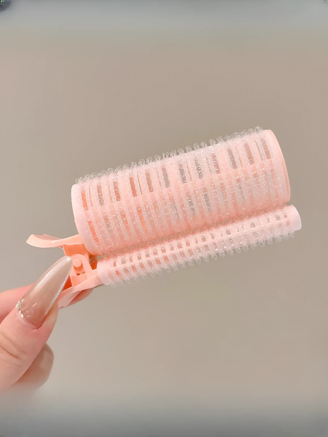 Pink curler ~10.5 cm