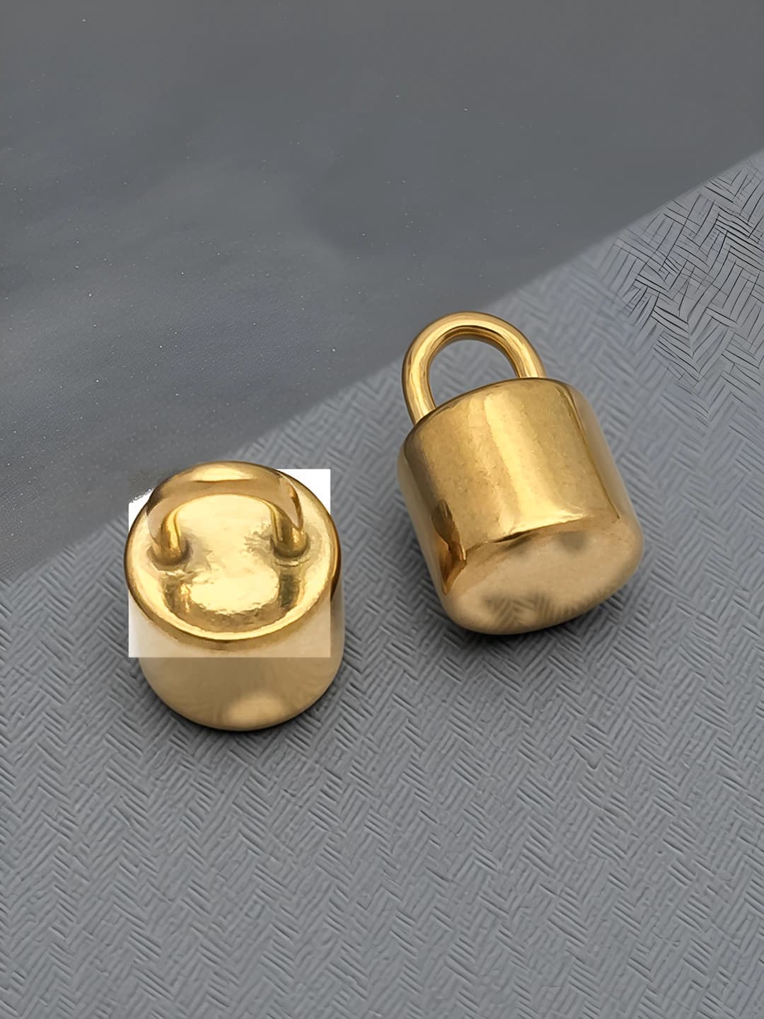 1 ta 8x13x8mm Oltin pushti qotishma qulflar