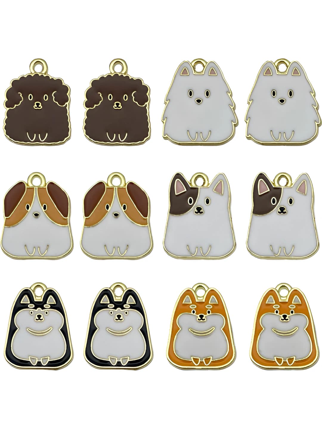 12 pcs mix, cartoon dog, 20.4 g