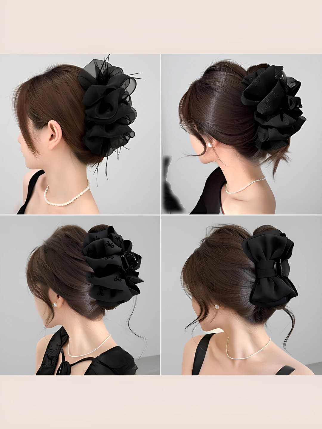 Women's hair clips and combs: Korean style, geometric design element, elegant hair clips
