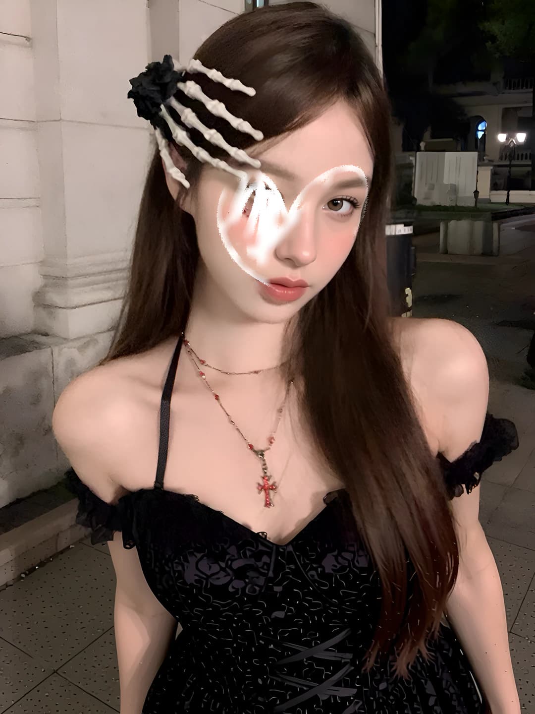 Black rose skull FJ