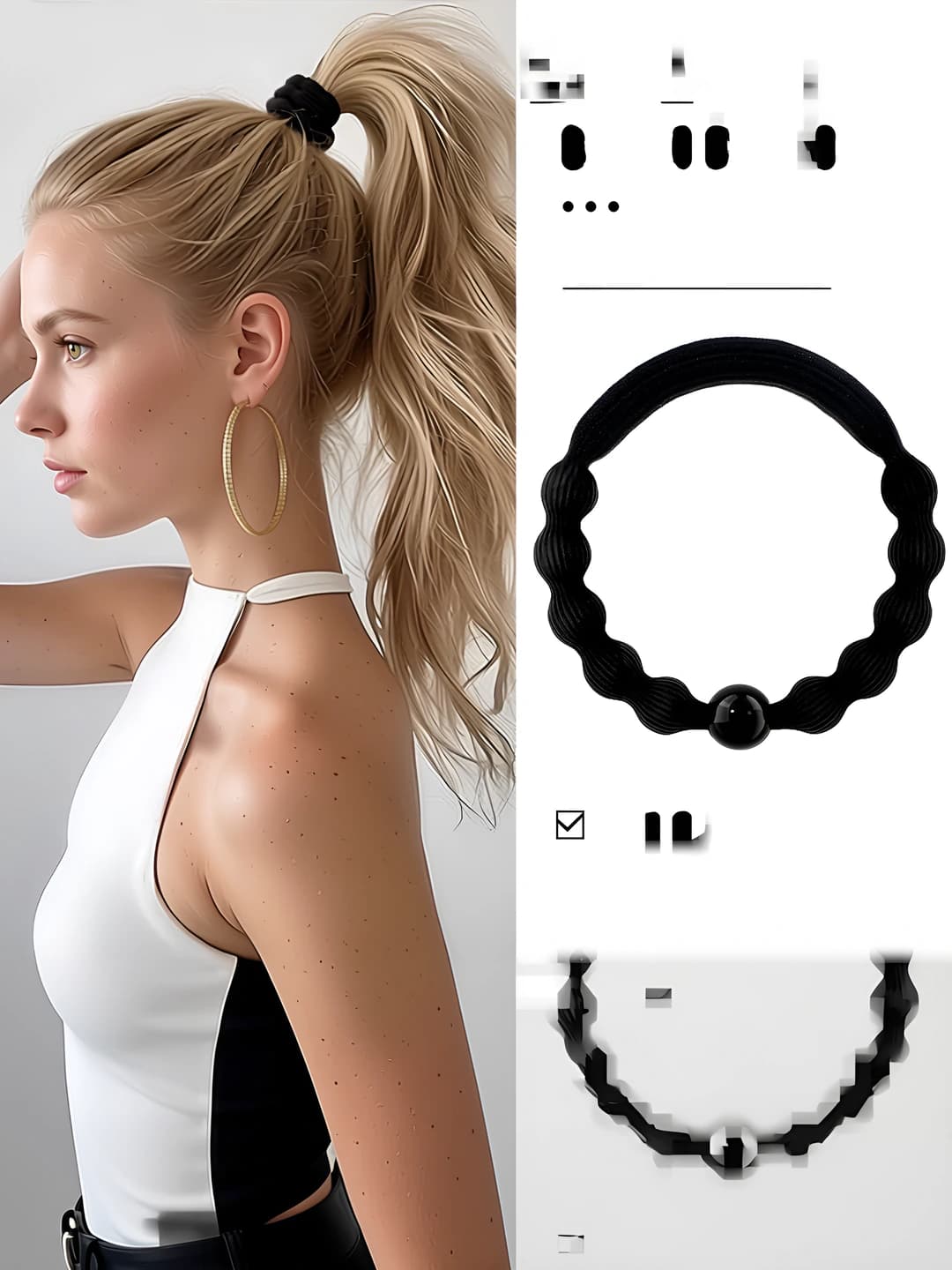 Women's hair ties: high stretch, seamless, sports, 2026, Korean style