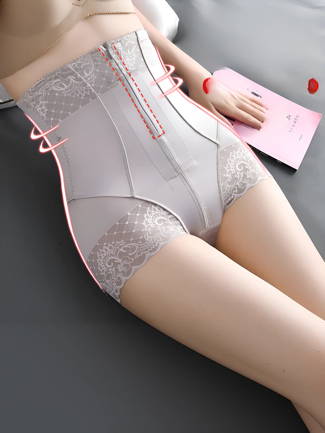 Women's high waist shaping shorts: tummy control, hip-lifting, seamless, thin, all-season