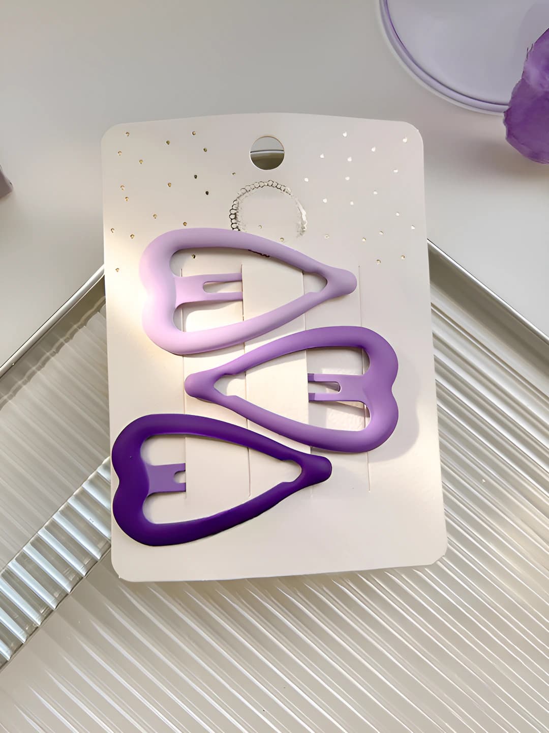 Purple heart 3 pcs