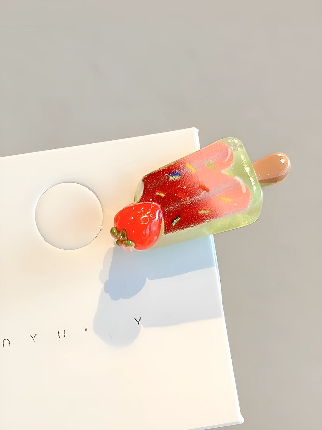 3# Ice cream, red, 3cm