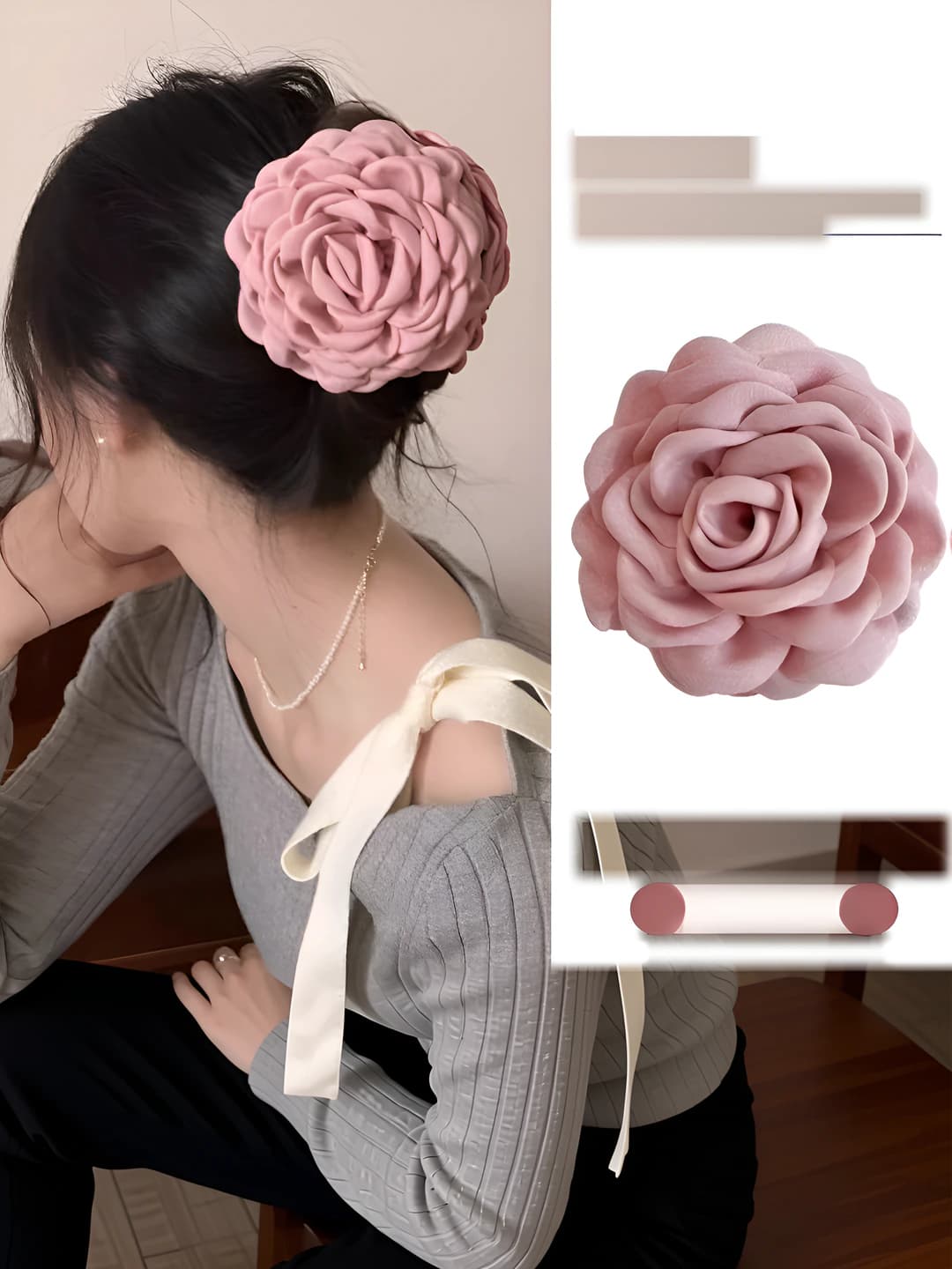 11# light pink clip ~9cm