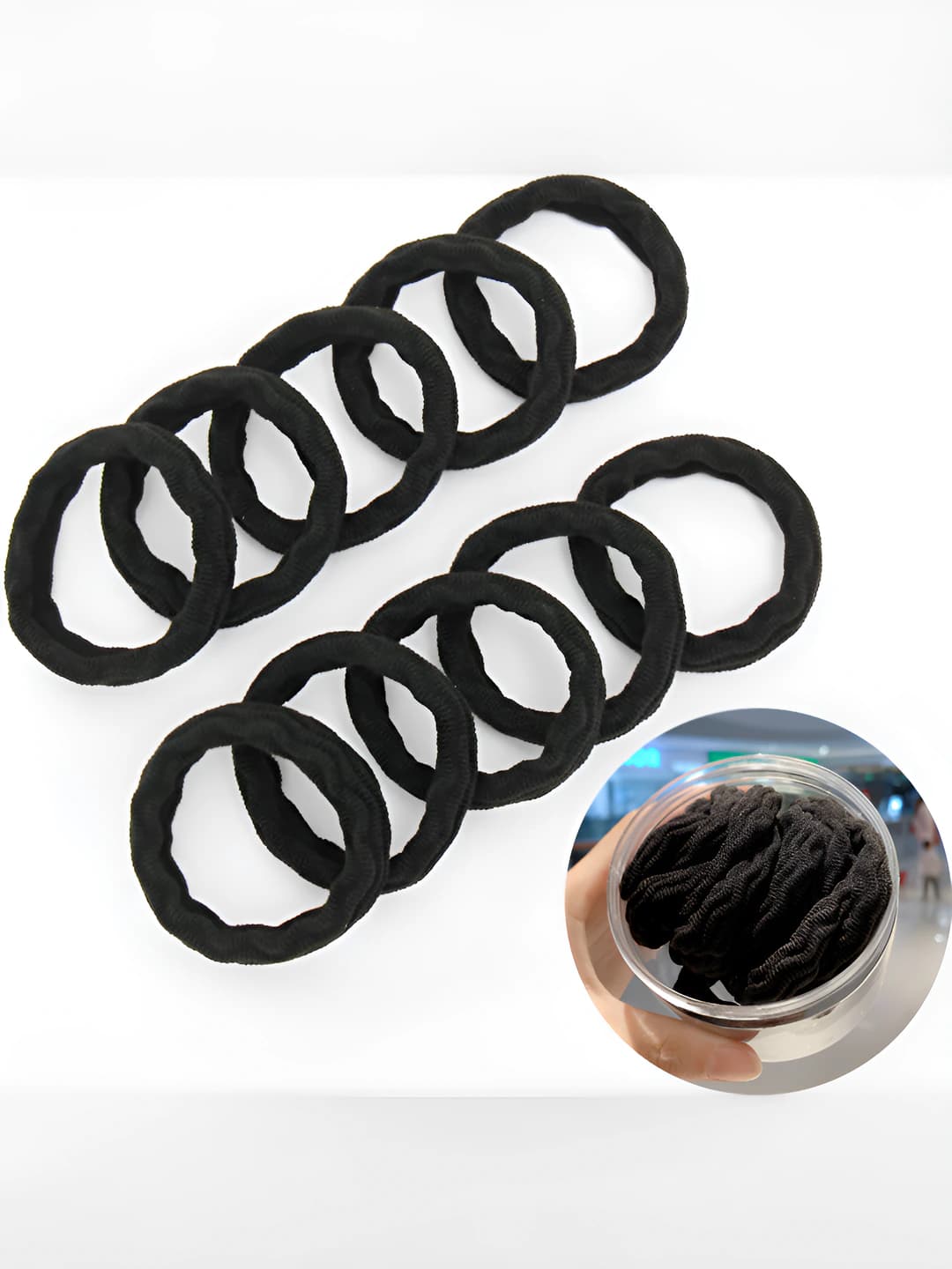 Black wavy, 20 pcs