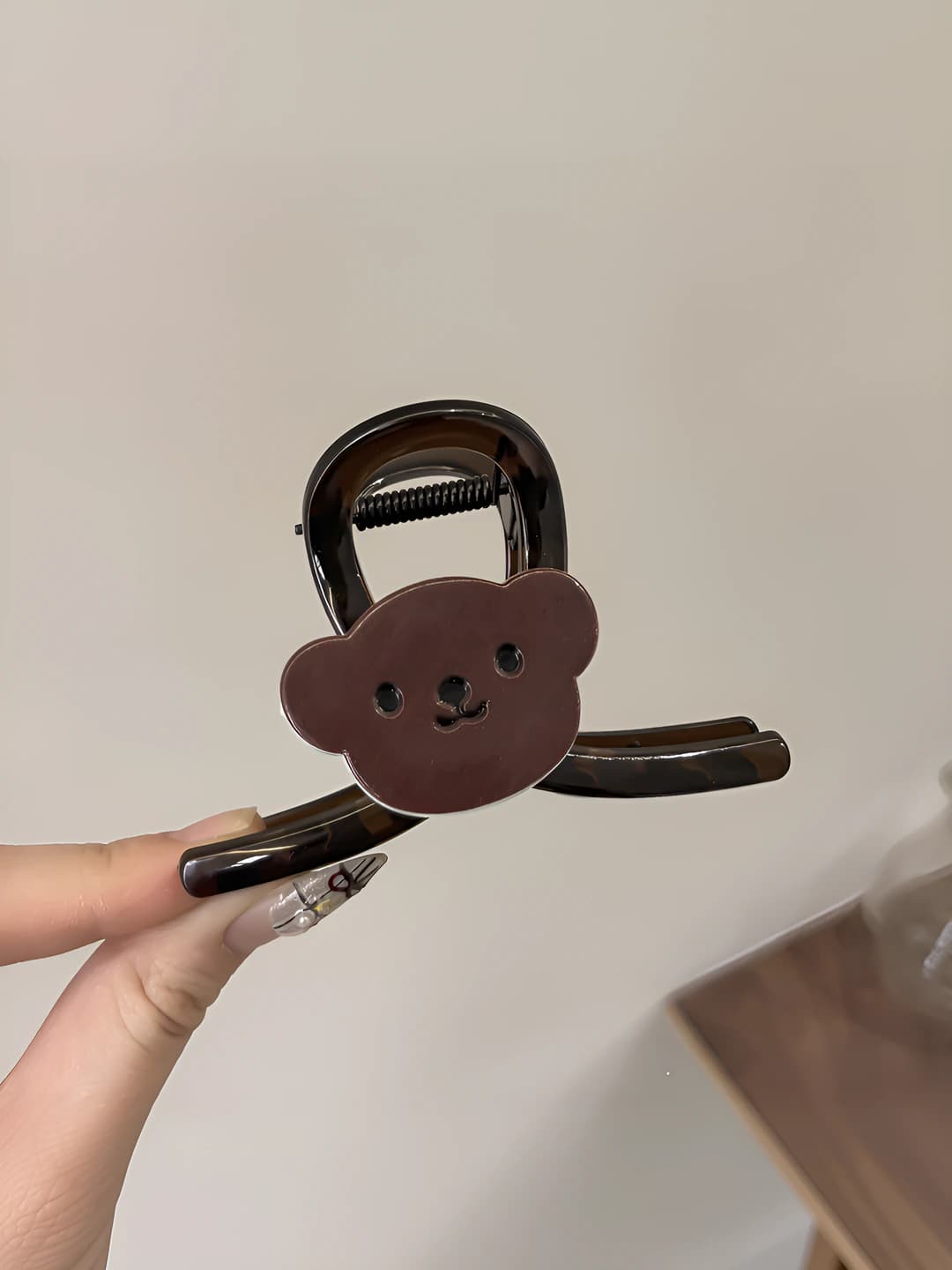 Brown bear small PC clip ~8 cm