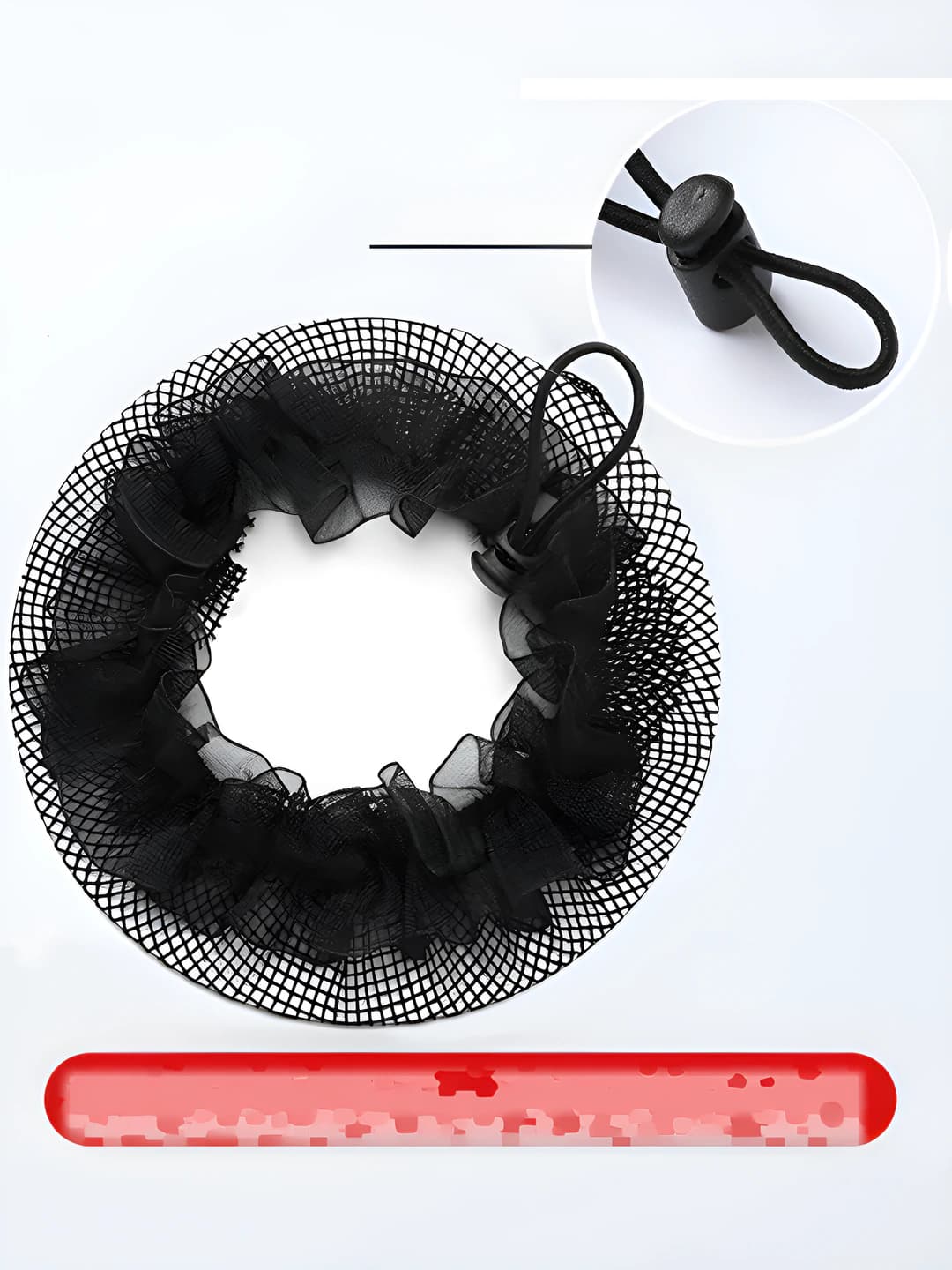 Women's high stretch hair tie, invisible net and head accessory