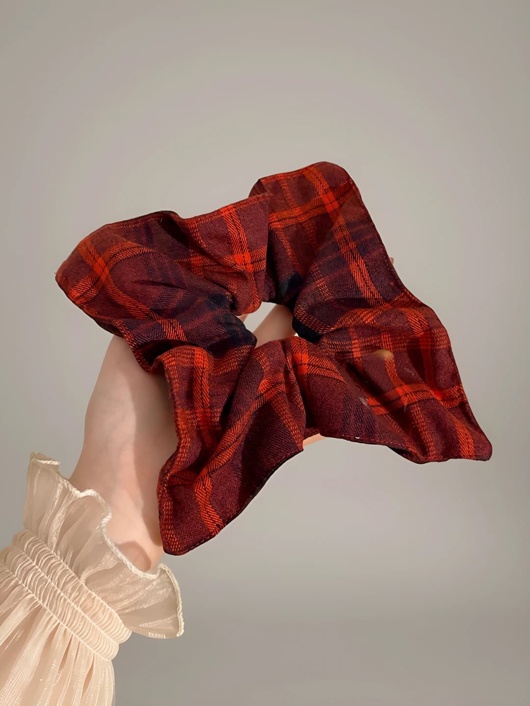 3# Red plaid 22 cm