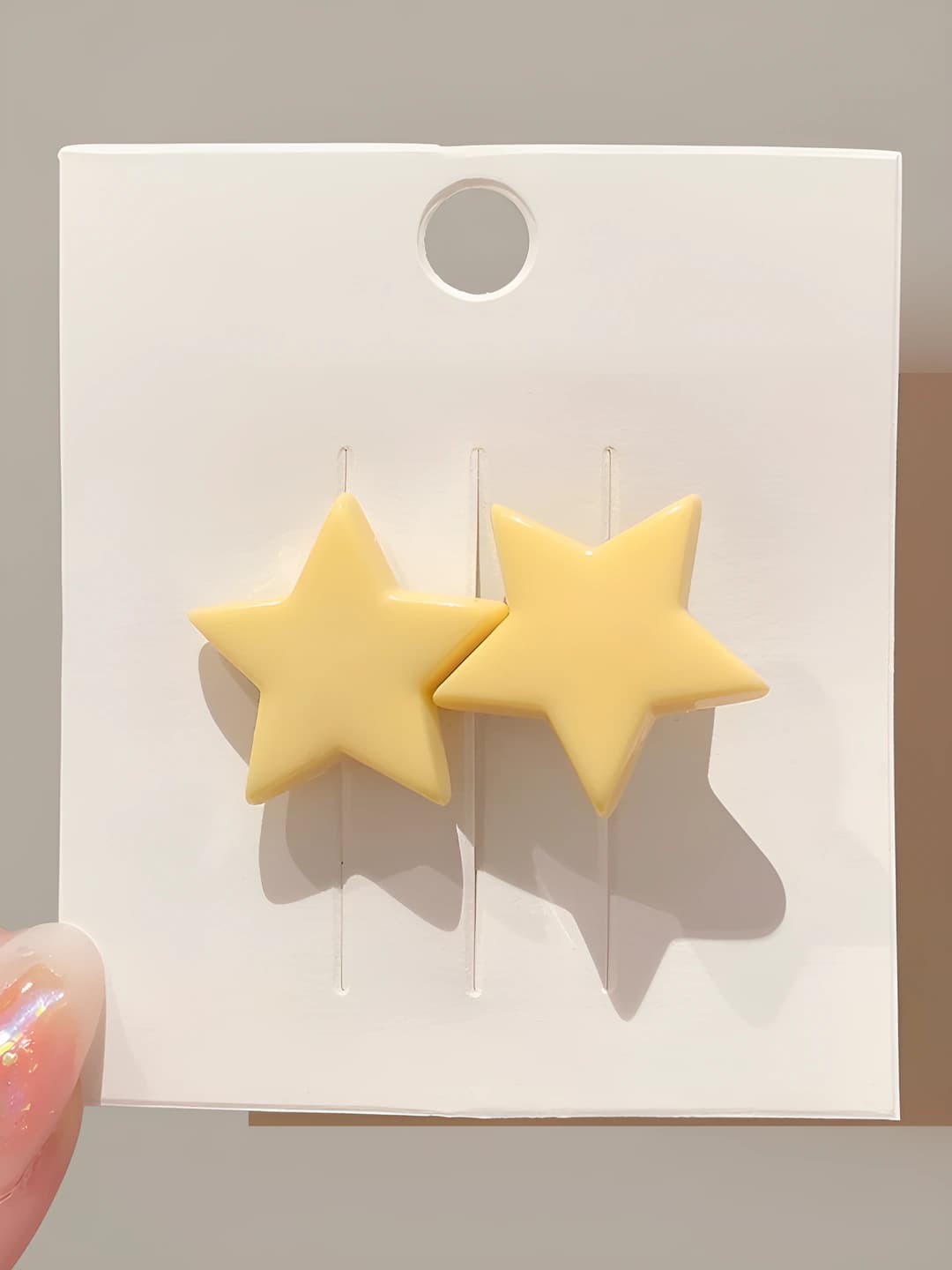 1# Two stars hair clip 4cm